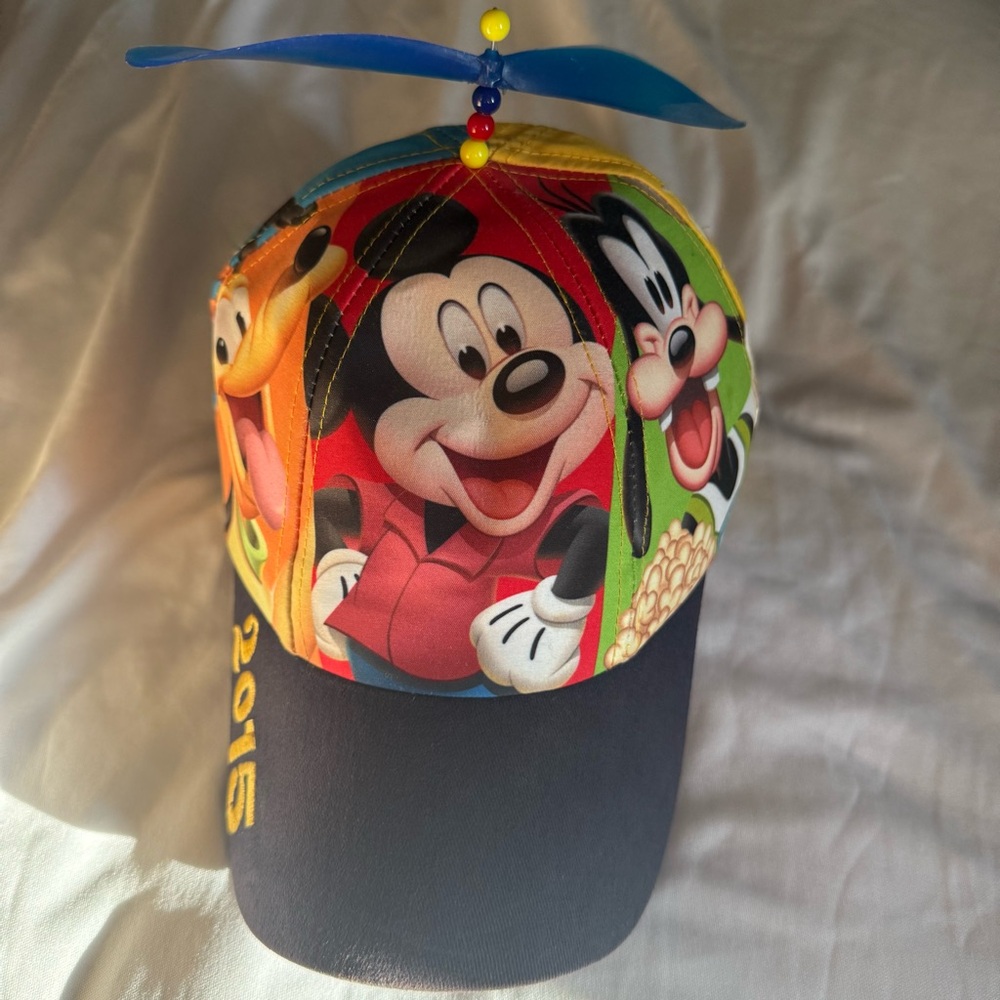 Disney Parks 2015 Colorful Character Cap with Propeller - Youth Size - Picture 2 of 11